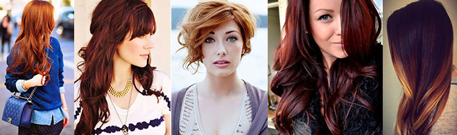 Combo image of five female hair styles.