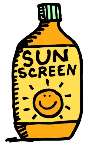 Drawing of Sunscreen Bottle